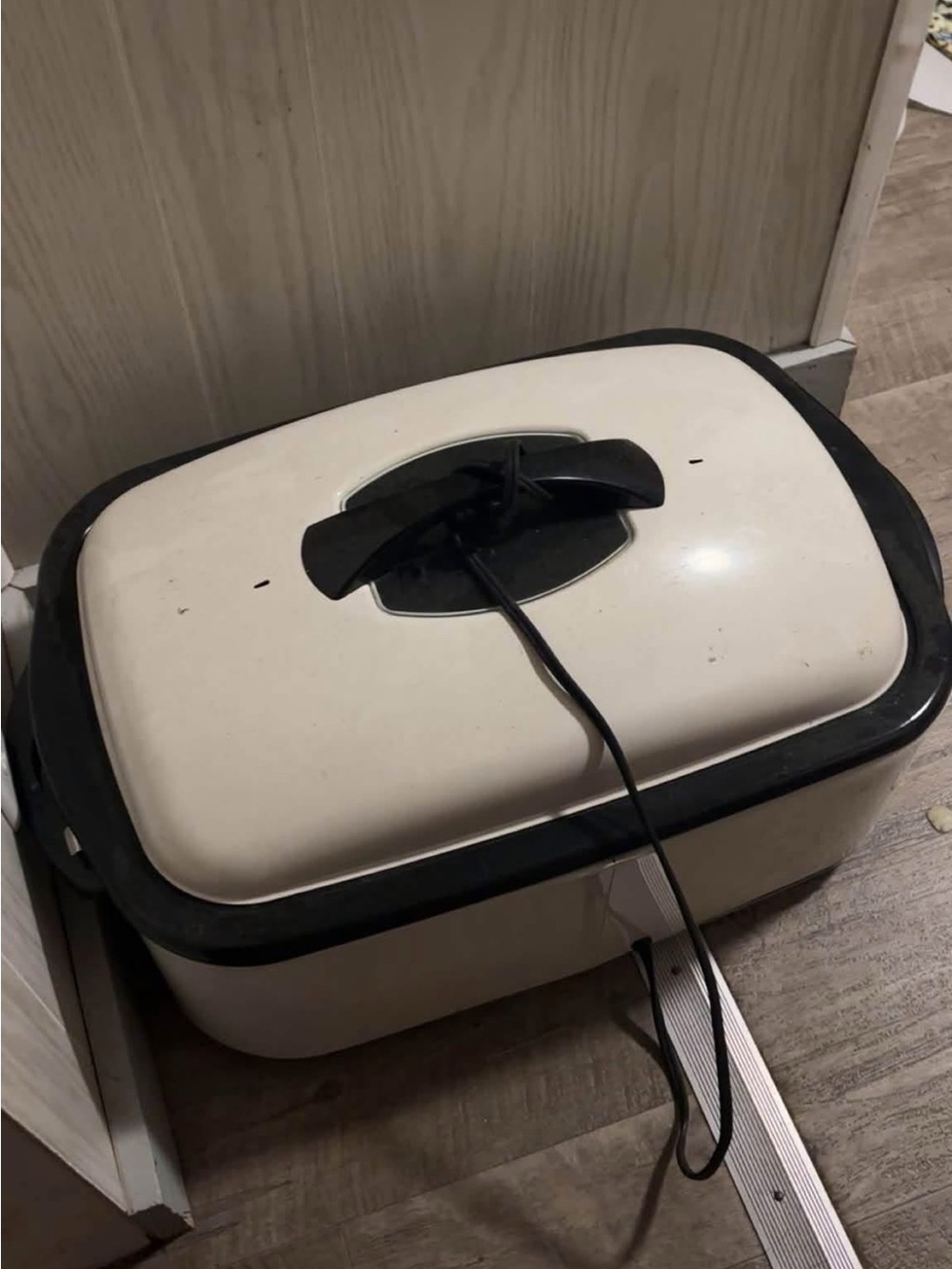 Portable Electric roaster- White and Black